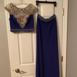 Blue prom dress